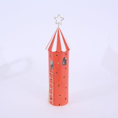 Carnival Tent with LED Light Red Tall