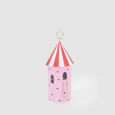 Carnival Tent Tall with LED Pink Small