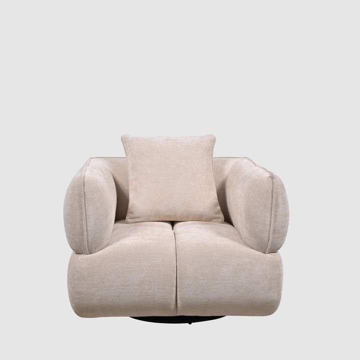 Piper Swivel Armchair Cream