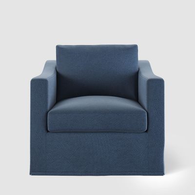 Clovelly Hamptons Armchair Navy