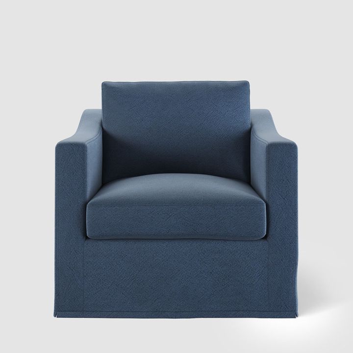 Clovelly Hamptons Armchair Navy