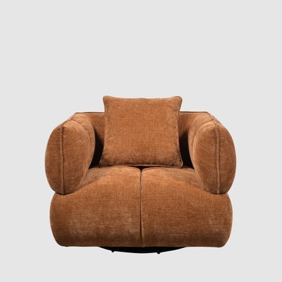 Piper Swivel Armchair Sienna Brown