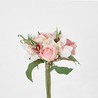 Cymbid Rose Calla Bouquet 25cm Pink