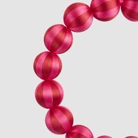 Bauble Wreath Large Fuchsia & Red