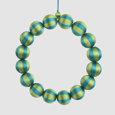 Bauble Wreath Large Emerald & Green