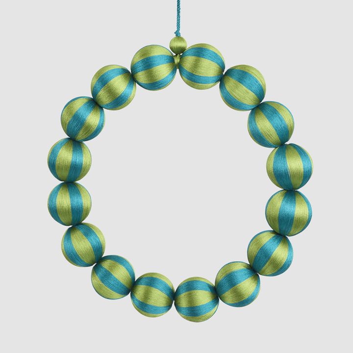 Bauble Wreath Large Emerald & Green