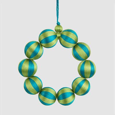 Bauble Wreath Small Emerald & Green