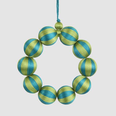 Bauble Wreath Small Emerald & Green