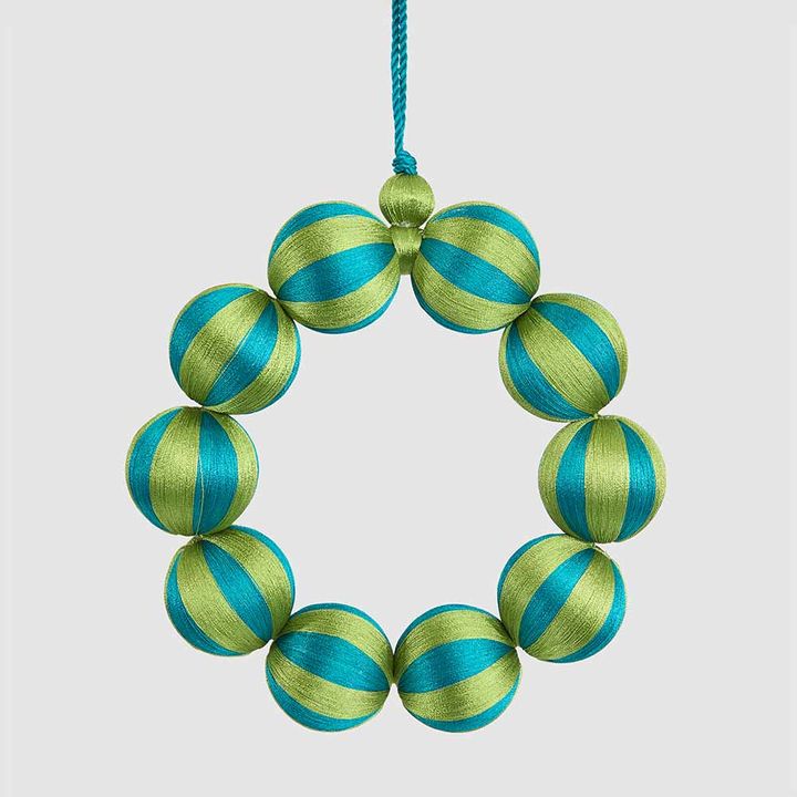 Bauble Wreath Small Emerald & Green