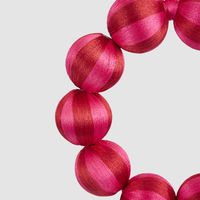 Bauble Wreath Small Fuchsia & Red