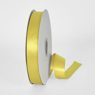 Lemon 91.4m - 25mm Double Sided Satin Ribbon P728