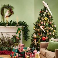 Crawford Glitter Beak Parrot White