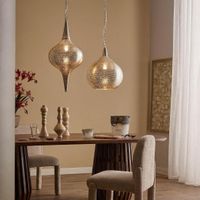 Zara Ceiling Pendant Large Silver