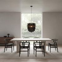 Saba Rattan Ceiling Pendant Black