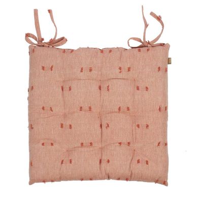 Tuft Seat Cushion Rose Dawn