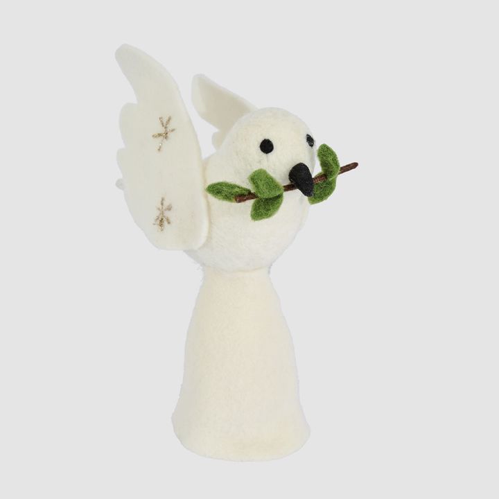 Peace Dove Felt Tree Topper