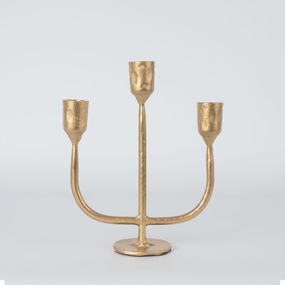 Jasper Candle Stand Brass