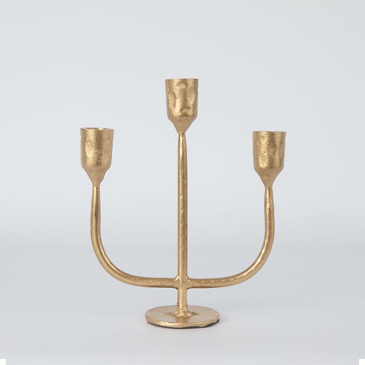 Jasper Candle Stand Brass