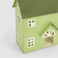 Hand Painted Metal Country House