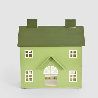 Hand Painted Metal Country House