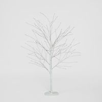 White Forest Light Up Tree with 500 Lights 120cm