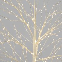 White Forest Light Up Tree with 500 Lights 120cm