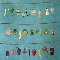 Sugared Chilli Tree Decoration