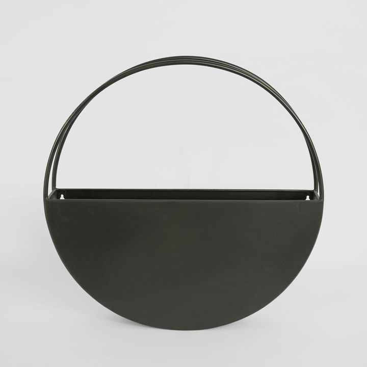 Opal Outdoor Wall Planter Large 60cm Black