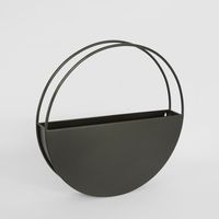 Opal Outdoor Wall Planter Large 60cm Black