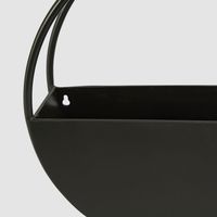 Opal Outdoor Wall Planter Small 40cm
 Black