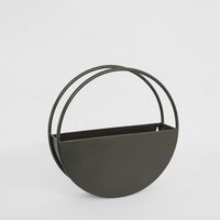 Opal Outdoor Wall Planter Small 40cm
 Black