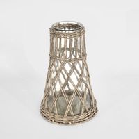 Bramble Weave Vase Grey Wash