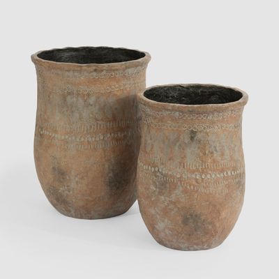 Suri Set of 2 Planters Rustic