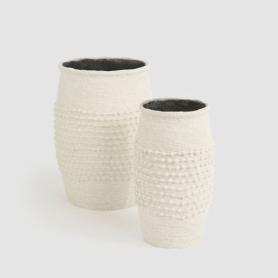 Adelina  Set of 2 Planters White