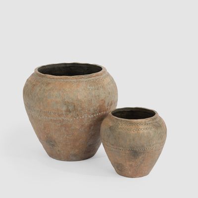 Alora Set of 2 Planters Rustic