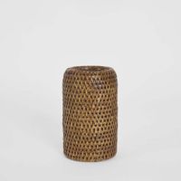Valley Rattan Tooth Brush Holder Brown