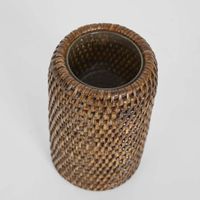 Valley Rattan Tooth Brush Holder Brown