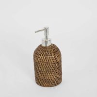 Valley Rattan Soap Dispenser Brown