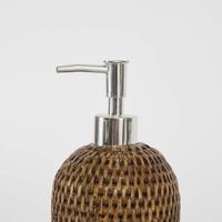 Valley Rattan Soap Dispenser Brown