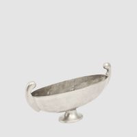 Dixson Footed Metal Bowl Small Pewter