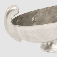 Dixson Footed Metal Bowl Small Pewter