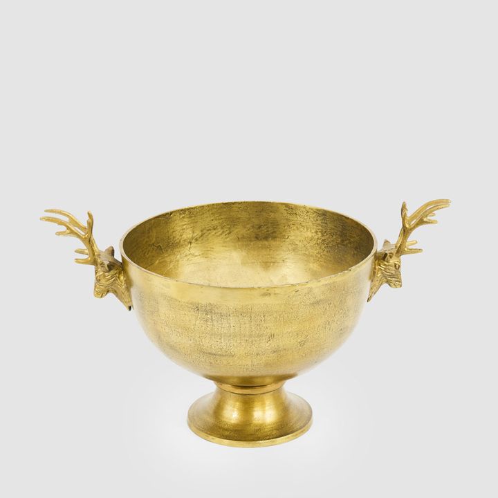 Deer Bowl Large Gold