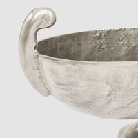 Dixson Footed Metal Bowl Large Pewter