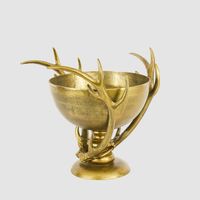 Antler Footed Bowl Large Gold