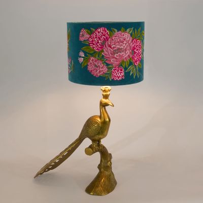 Peacock Floor Lamp Base Only Gold