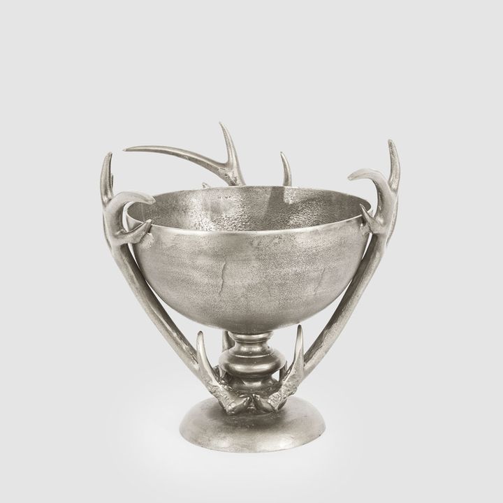 Antler Footed Bowl Large Pewter