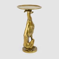 Dog Side Table Side Table Antique Gold