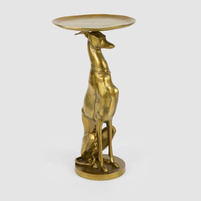 Dog Side Table Side Table Antique Gold