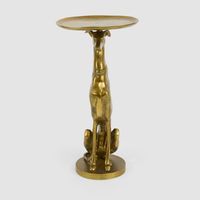 Dog Side Table Side Table Antique Gold