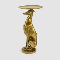 Dog Side Table Side Table Antique Gold